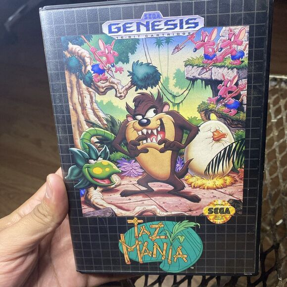 Taz-Mania (1992) Sega Genesis - Authentic - Complete With Manual - Tested - Picture 1 of 4